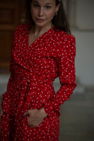 Shirt in Lively Red