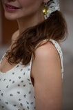 Sleeveless dress in Elegant White