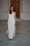 Sleeveless dress in Elegant White