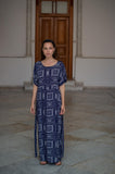 Short sleeve dress in Ancient Blue