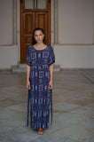 Short sleeve dress in Ancient Blue