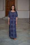 Short sleeve dress in Ancient Blue