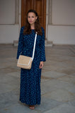 Long sleeve dress in Oceanic Blue